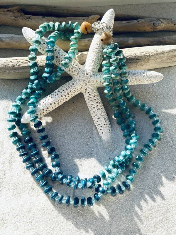 Zanzibar Wooden Treasures Turquoise (SUN-331)