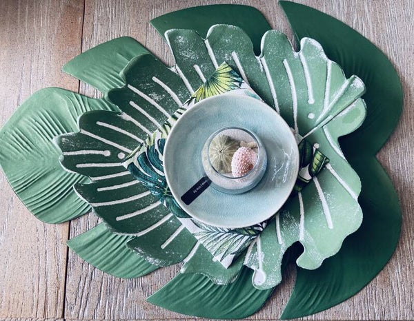 Exotisch Palmblad Onderschaal + Placemat (SEA-685)