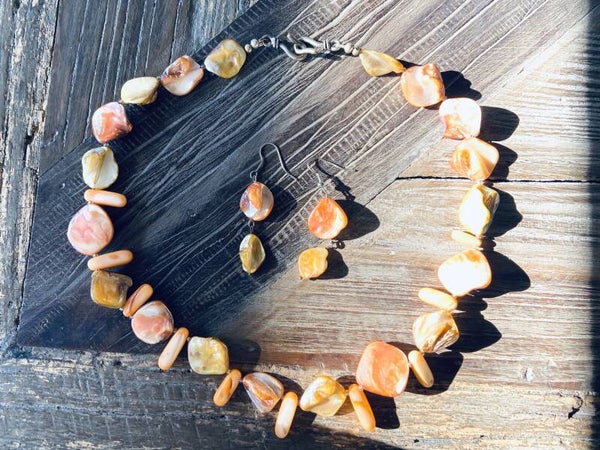 Coral Mother of Pearl SET from Ibiza (SUN-325)