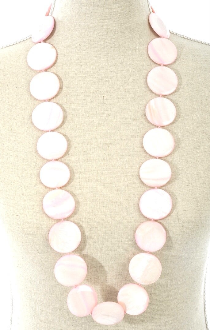 Maledives Schelpenketting J-Line Pink (SUN-344)