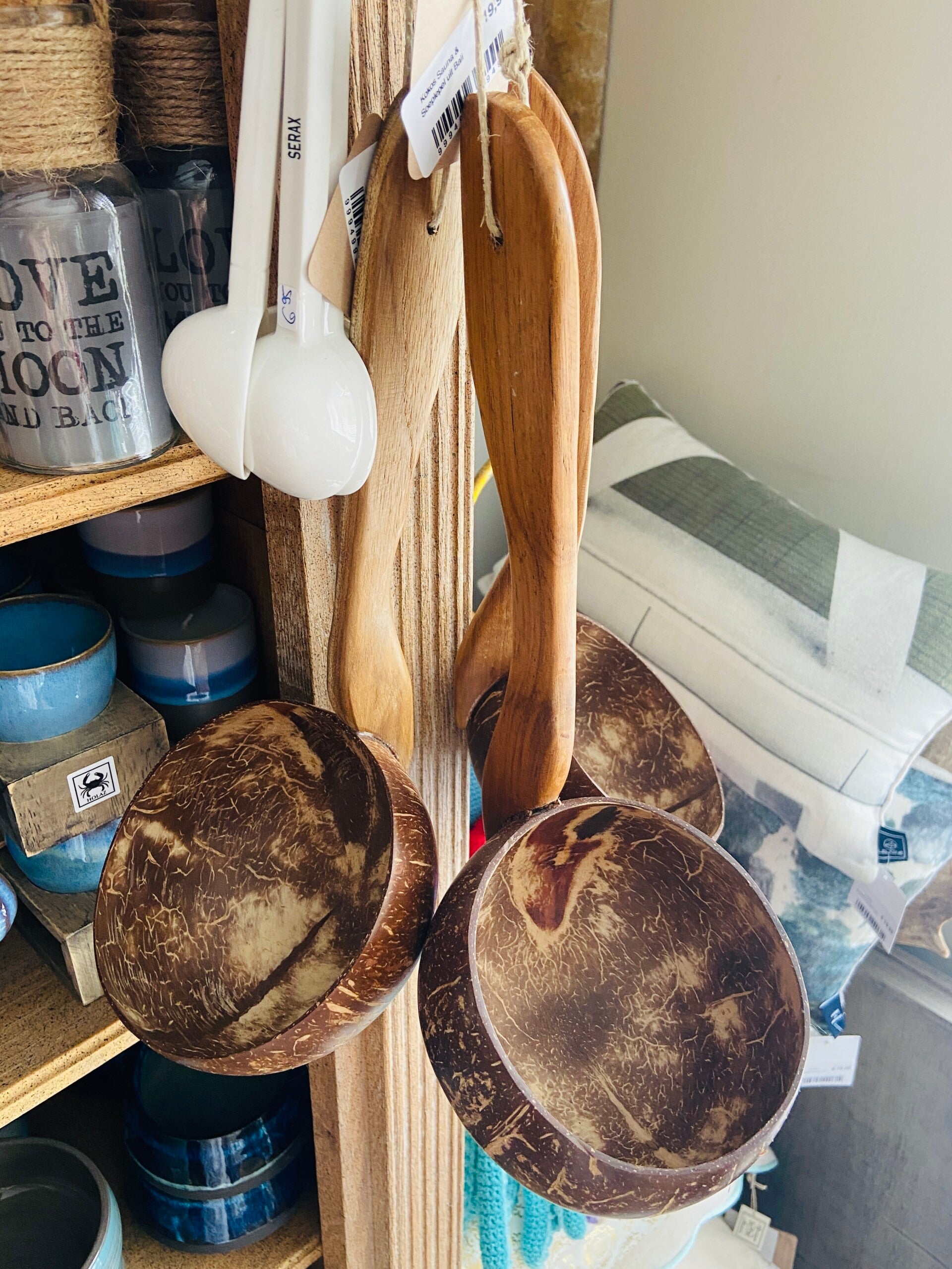 Halve Cocosnoot Soep/sauna Lepel uit Bali (SEA-840)