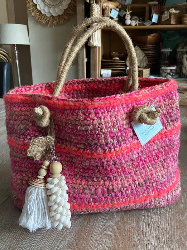 Handmade Ibiza Bag Pink (BAG-216)