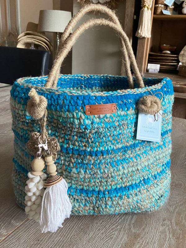 Handmade Ibiza Bag Turquoise (BAG-217)