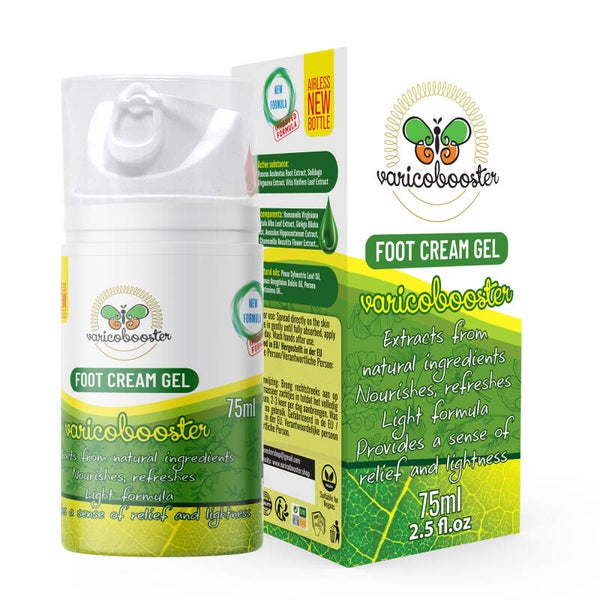 Varicobooster leg cream improved formula 75 ml Vegan+97/% natural ingredients