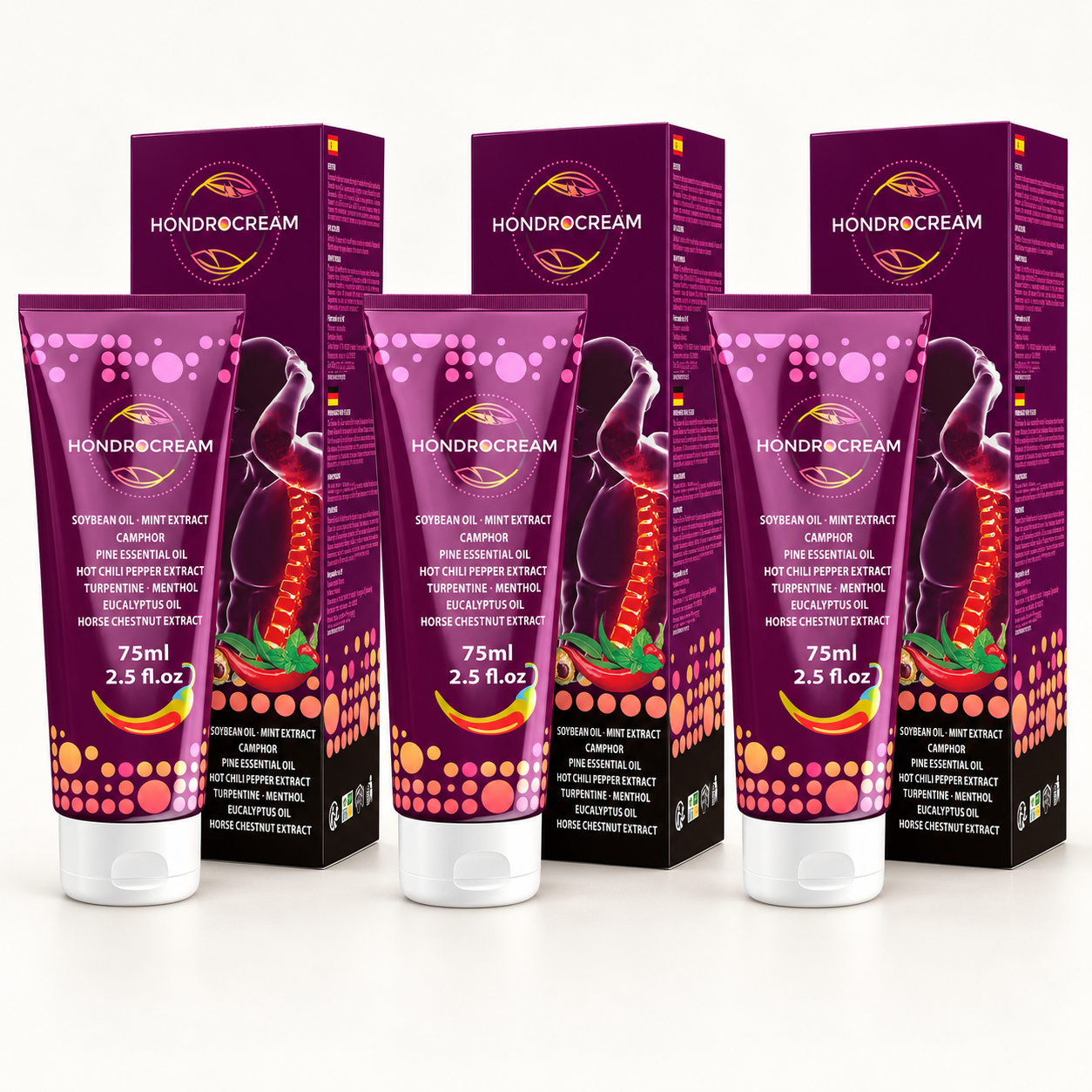HONDROCREAM Cream 3 × 75 ml