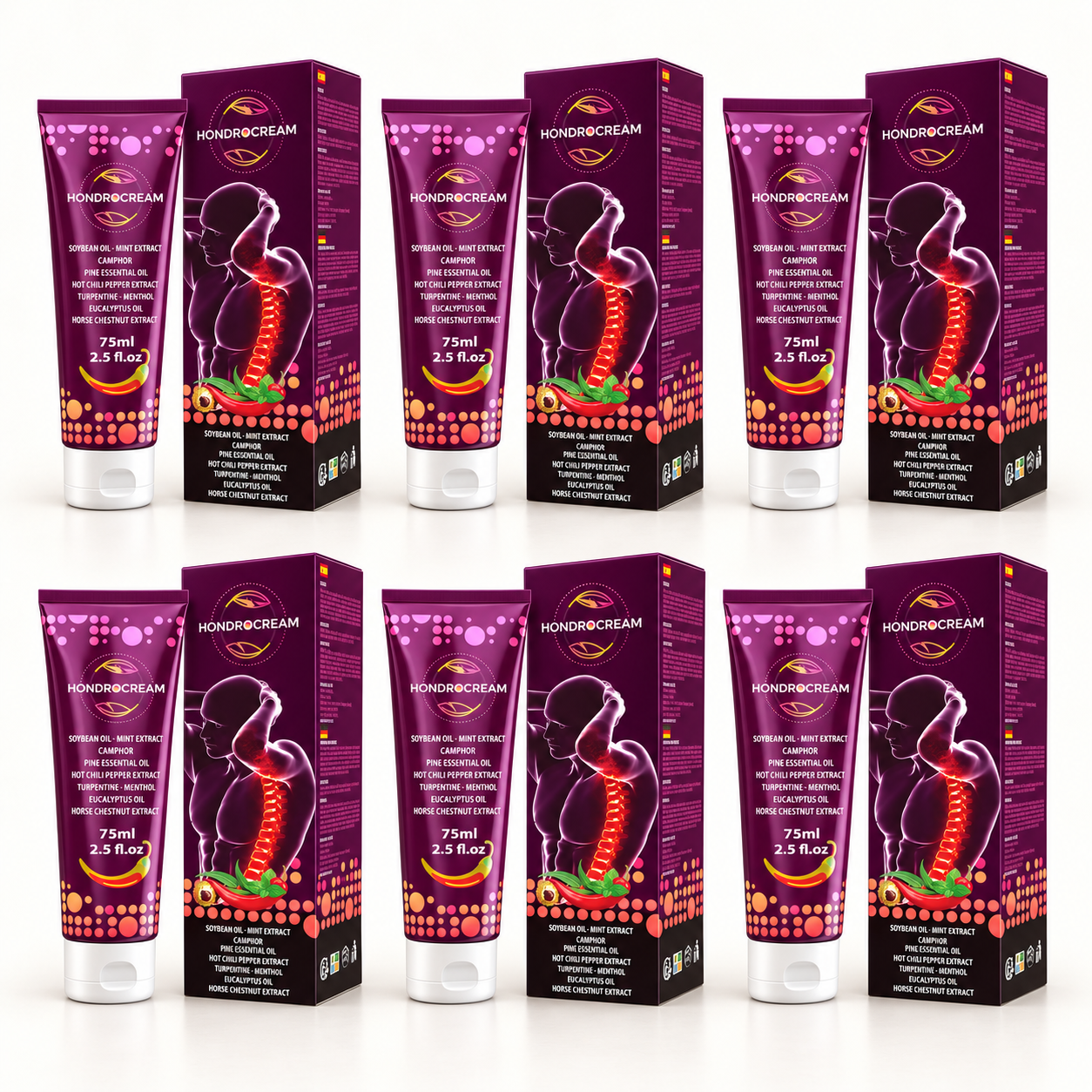 HONDROCREAM Cream 6 × 75 ml