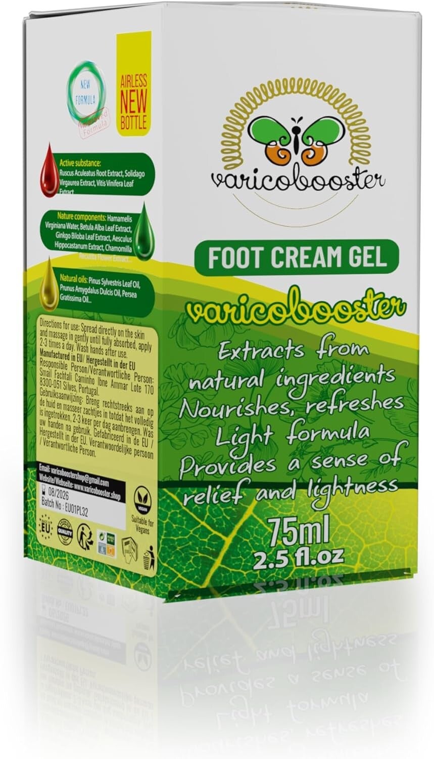 VARICOBOOSTER Leg Cream 2 × 75 ml