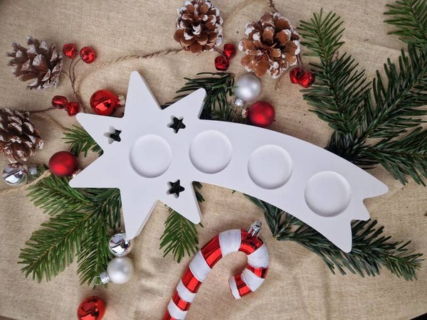 Teelichthalter Weihnachtsstern