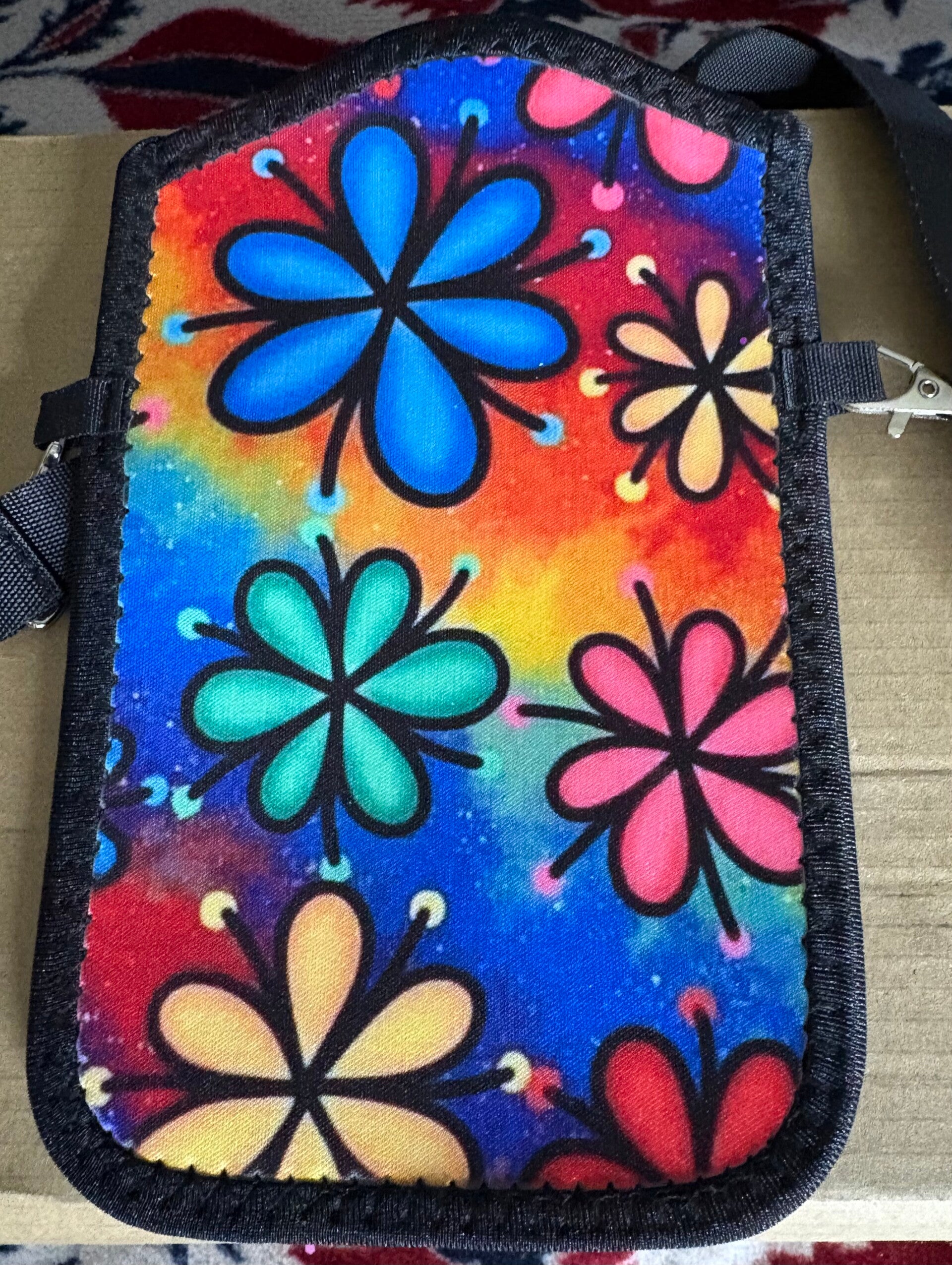 Bright flowery Phone pouch