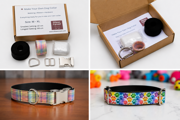DIY Flat Dog Collar Kit – 2.5 cm Width
