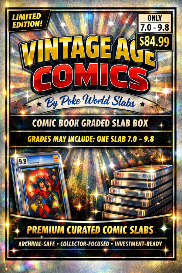 Vintage Age Comics, Comic Book Graded Slab Box