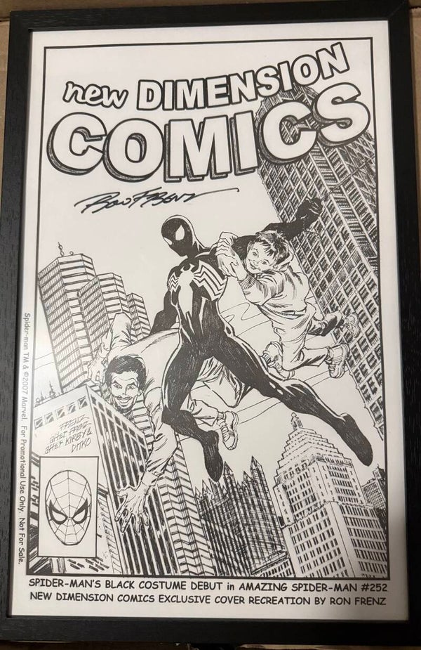 2007 FRAME AMAZING SPIDER-MAN 252 SKETCH ART
