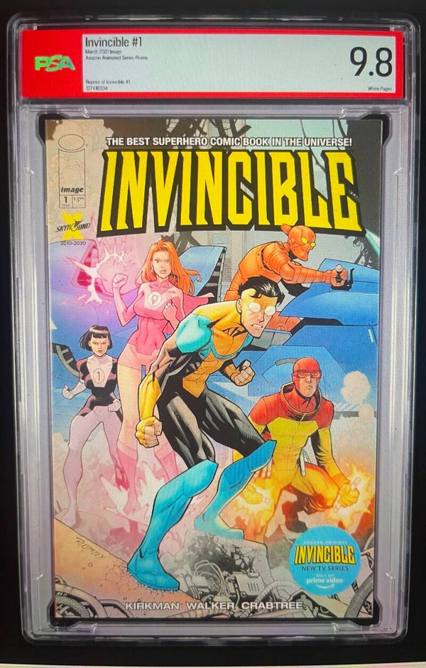 2021 Image INVINCIBLE #1 Amazon Animated Series Promo, PSA Graded NM/Mint 9.8