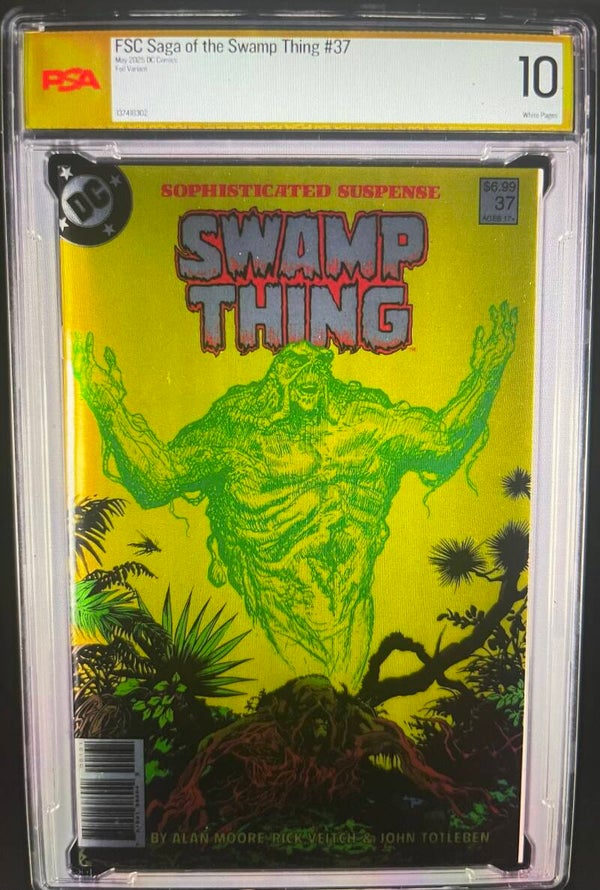 2025 DC Comics The Saga of the Swamp Thing #37, 1st Appearance of Constantine. PSA Graded Gem Mint 10