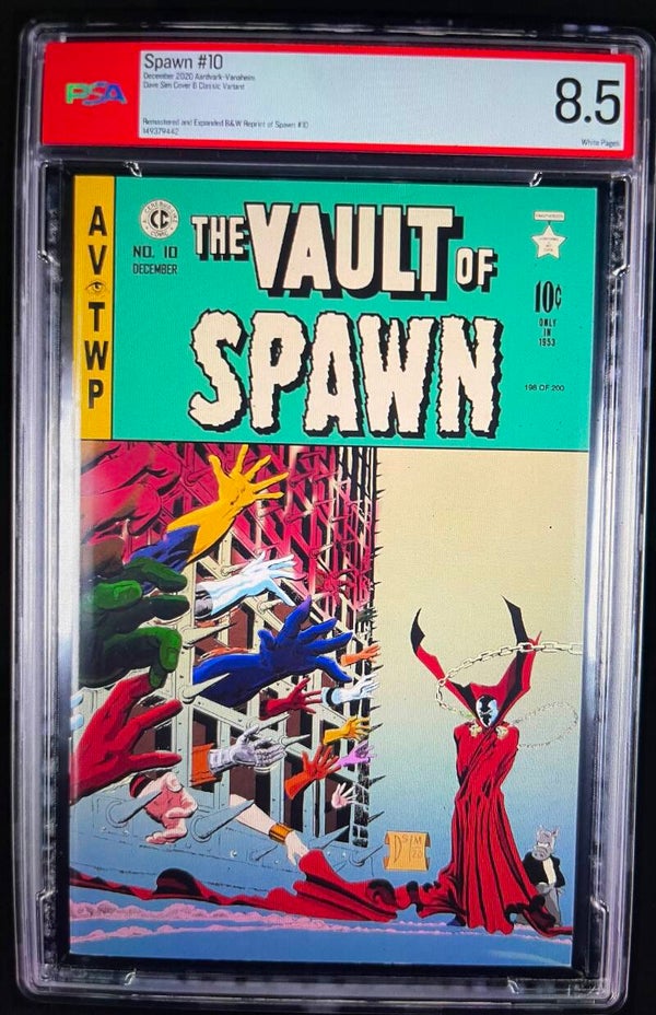 2020 Vault of AArdvark- Vanaheim/Image Comics, Spawn #10 (Remastered & Expanded) Numbered 198 of 200. PSA Graded +8.5