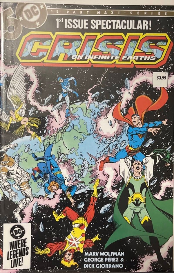 DC Crisis on Infinite Earths issue 1 Spectacular.