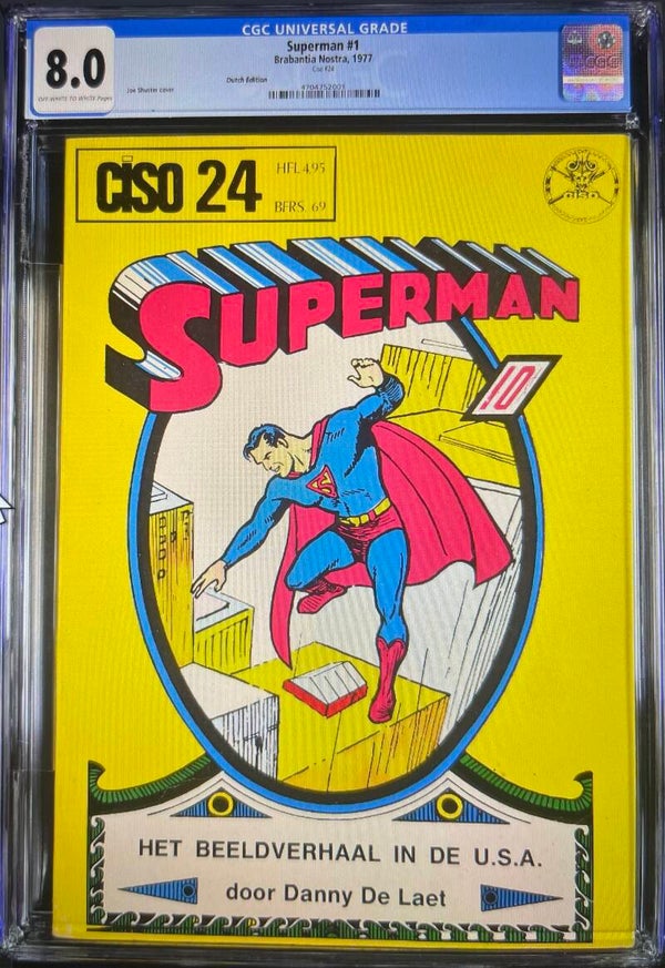 1977 Superman #1 Brabantia Nostra Netherlands/Dutch Edition, CGC 8.0