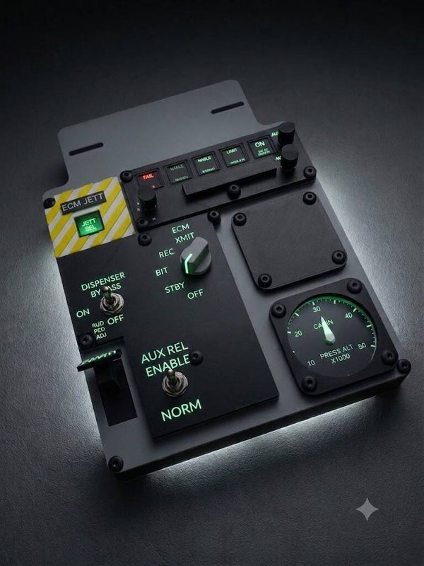 F-18 Lower Console Panel Set for winCTRL mip