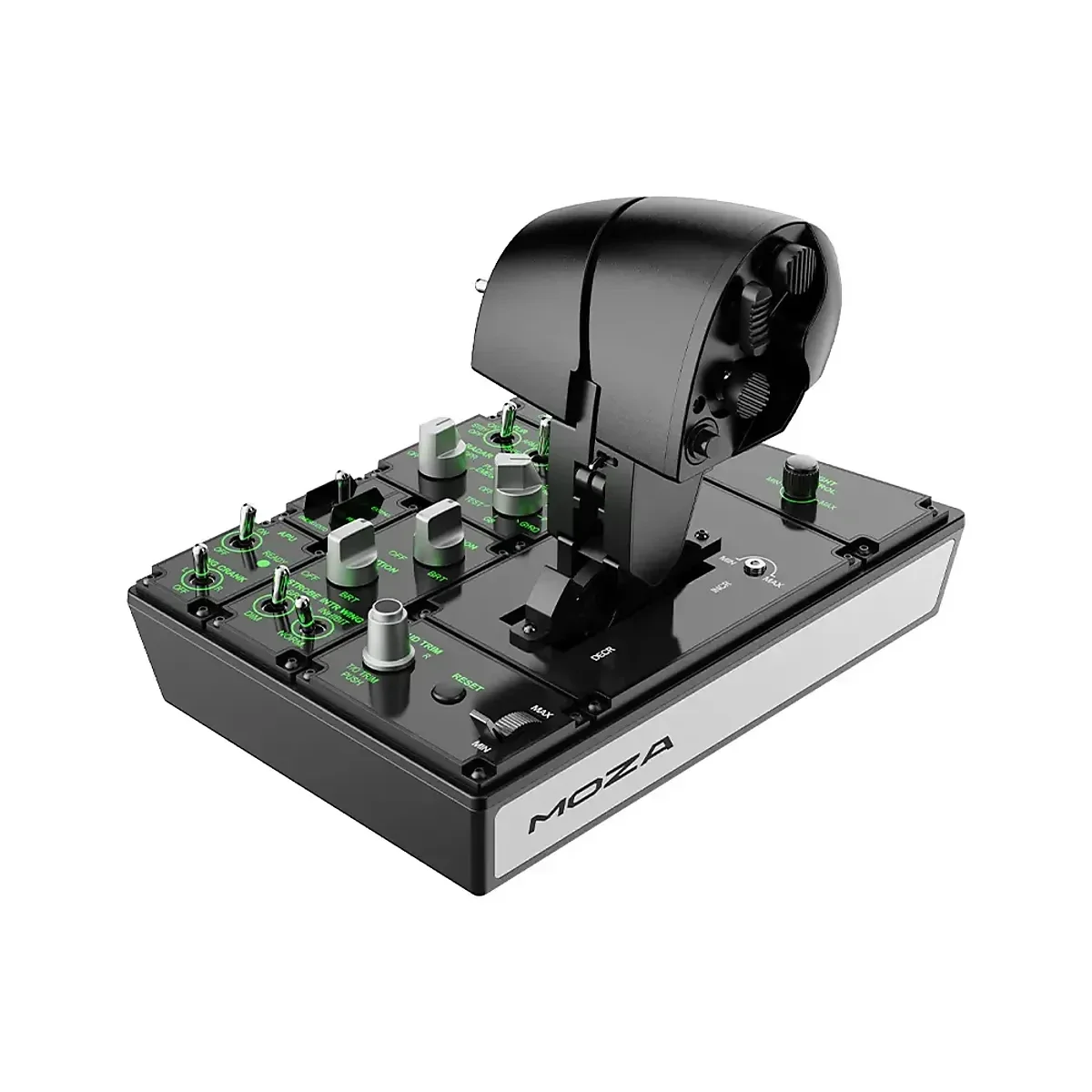 Moza MTP Throttle Panel - aluminium alloy grip - 27 programmeerbare schakelaars - Hall-effect joystick