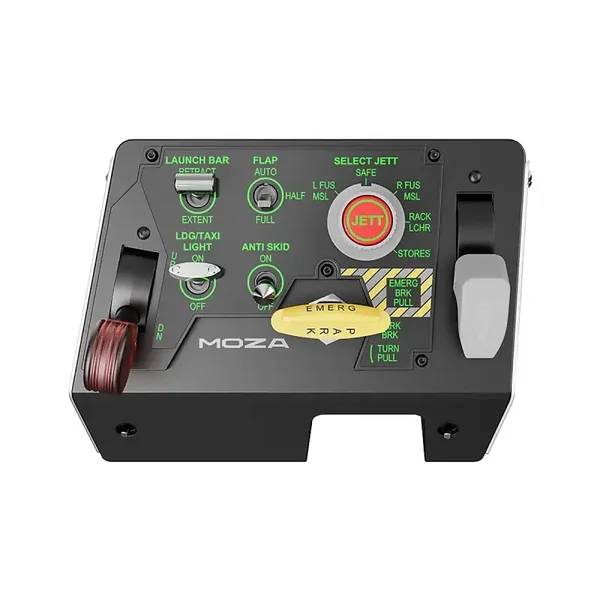 Moza MTLP Take-off Landing Panel - aluminium - 25 programmeerbare schakelaars - Hall sensoren - 680g