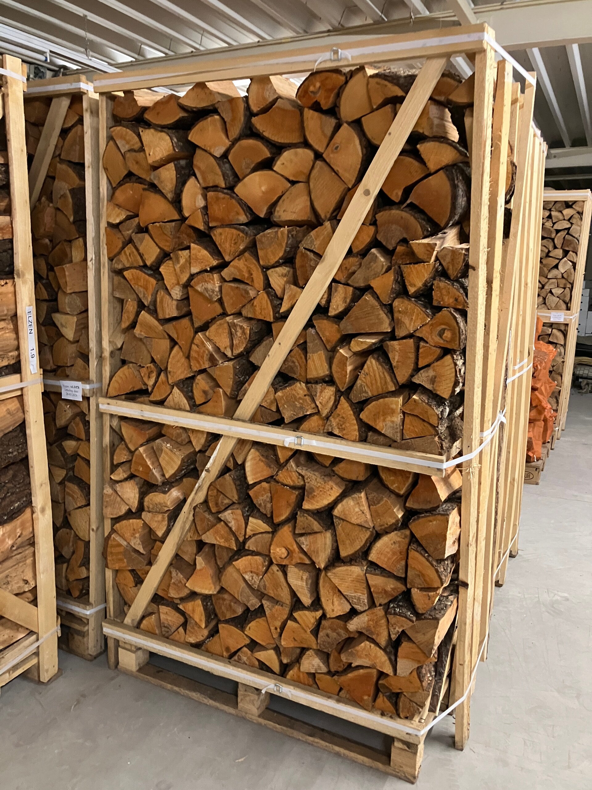 Grote pallet elzen haardhout 1.95 m3