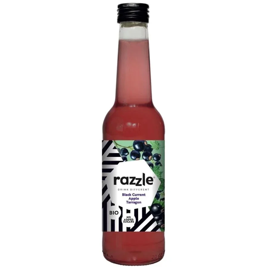 Razzle - Biologische drank van zwarte bes , appel en dragon - 6 stuks