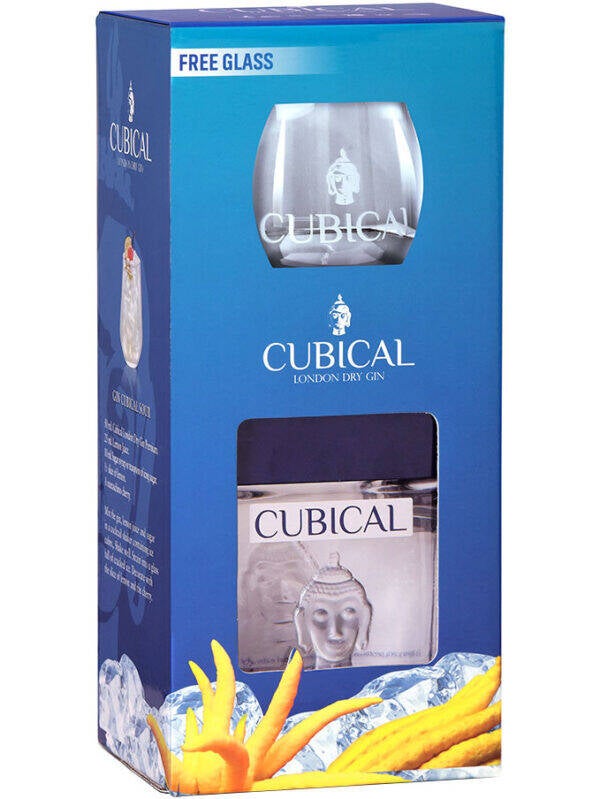 Cubical Premium Gin in Gift Pack + Glass
