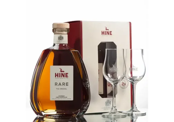 Hine Rare VSOP Cognac Gift Pack + 2 glazen
