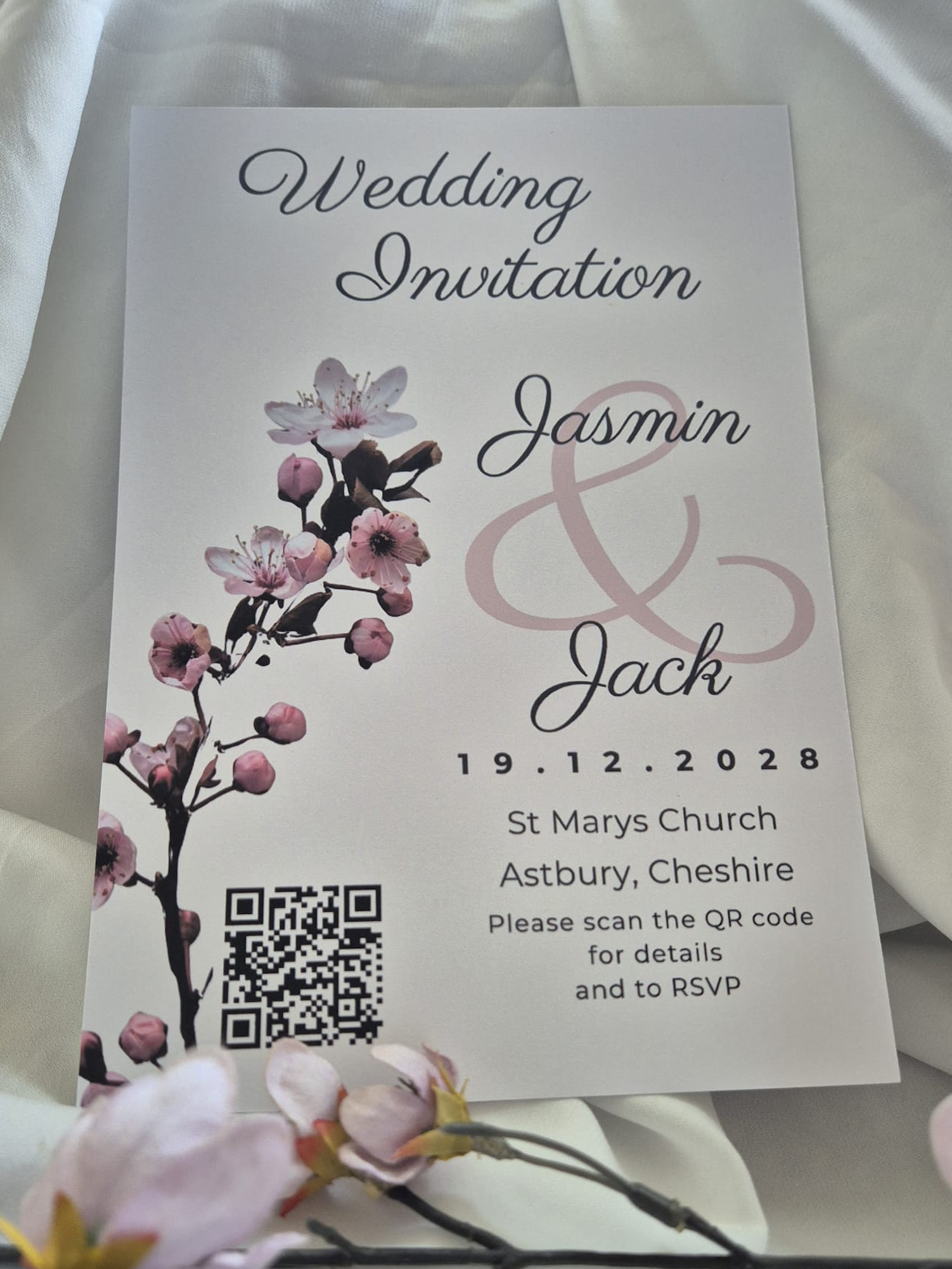 Wedding Stationery Thank You Card