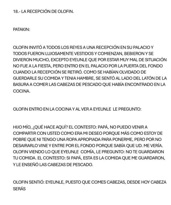 Audio Clase 6 Patakies Eyeunle (8) y Osa(9)