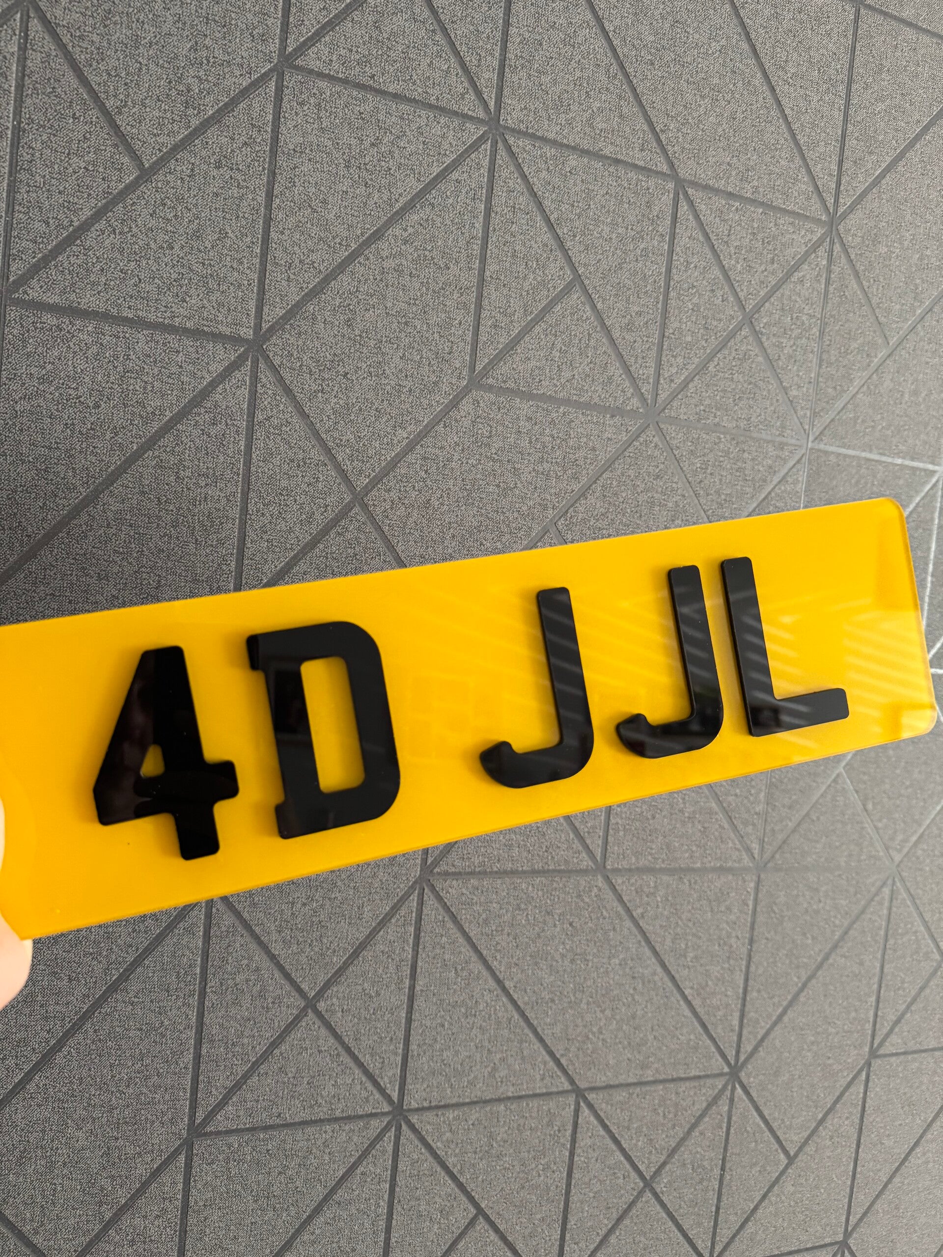4D Number Plate Pair