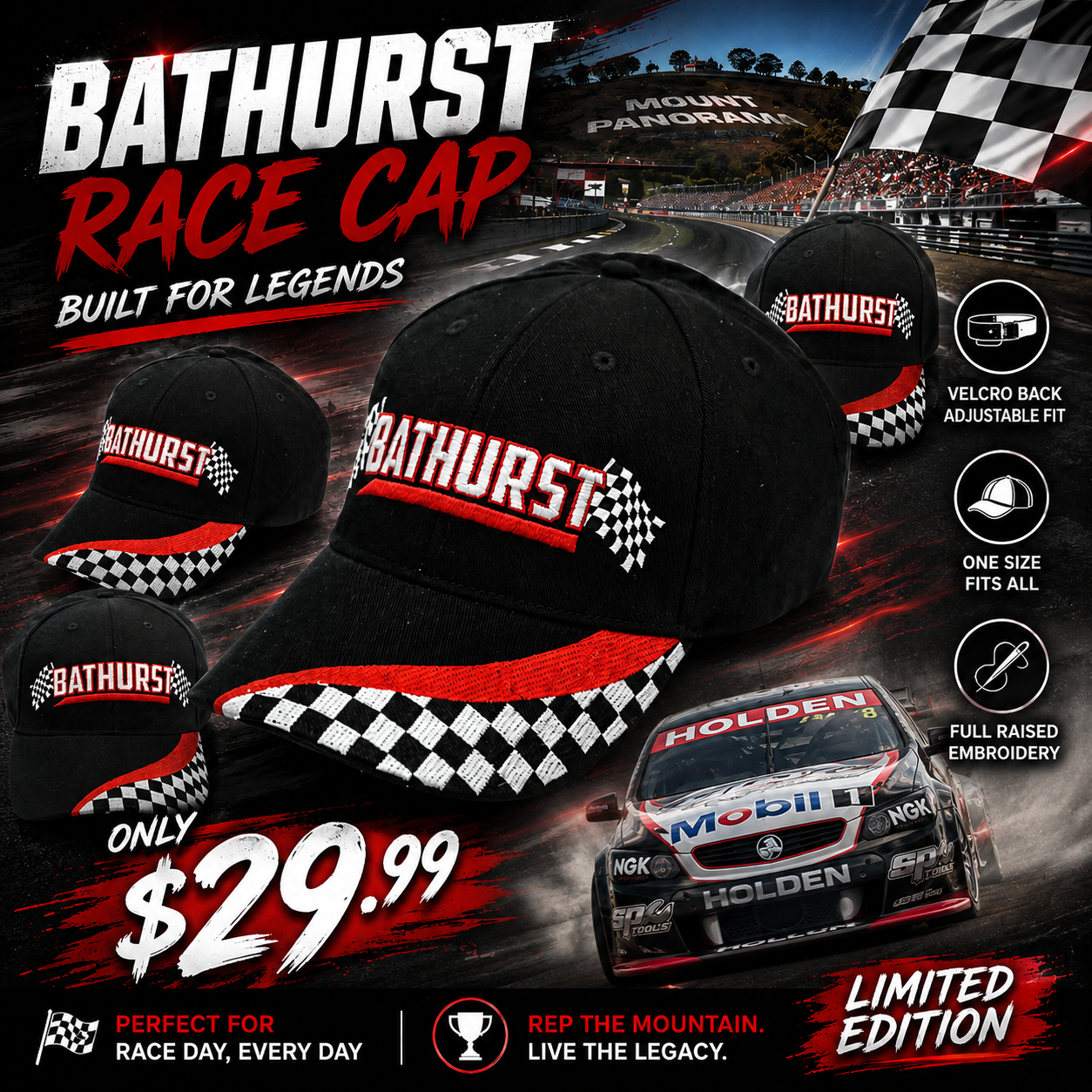 Bathurst Racing Cap