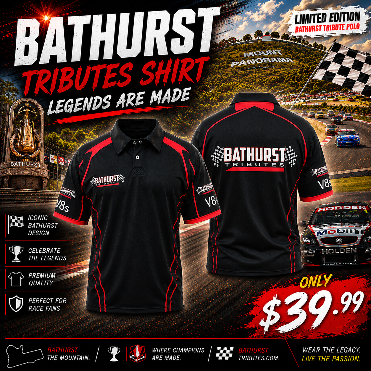 Bathurst V8 Supercars Racing Shirt