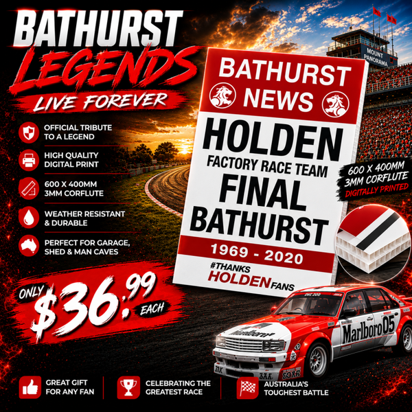 Holden Final Bathurst Sign