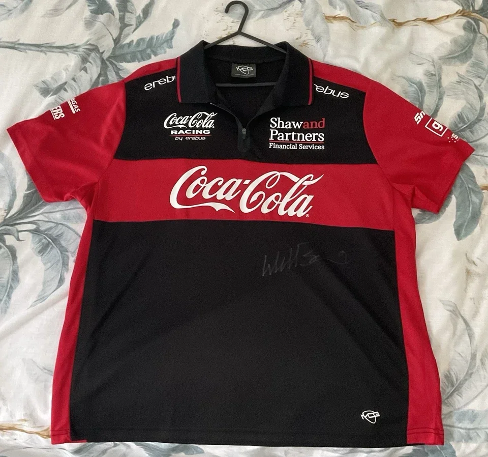 Coca Cola Will Brown Signed Supercars Shirt