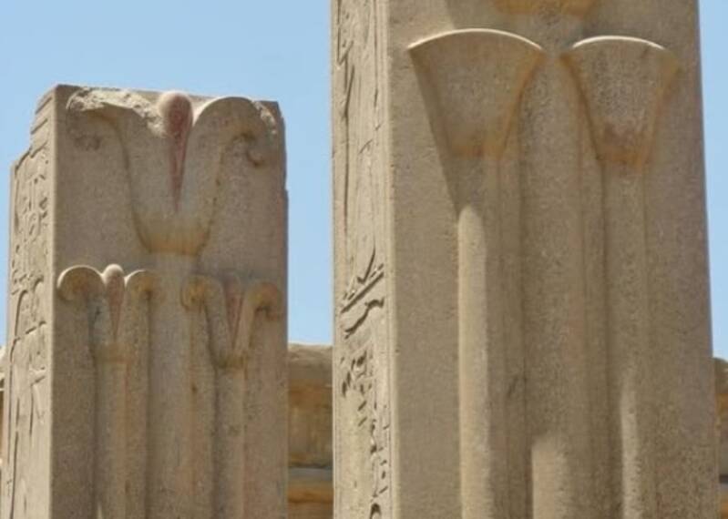 Pillars of Thutmose III at the temple of Karnak. Photo: private.
