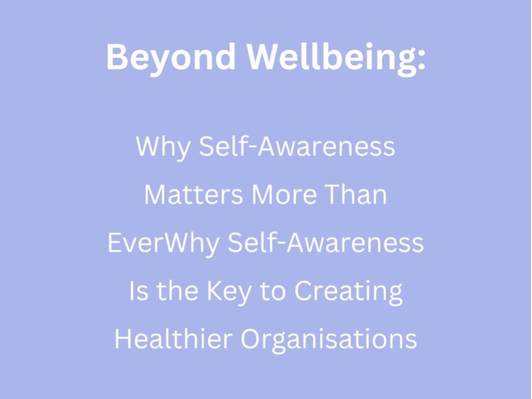 words beyond wellbeing on plain blue background