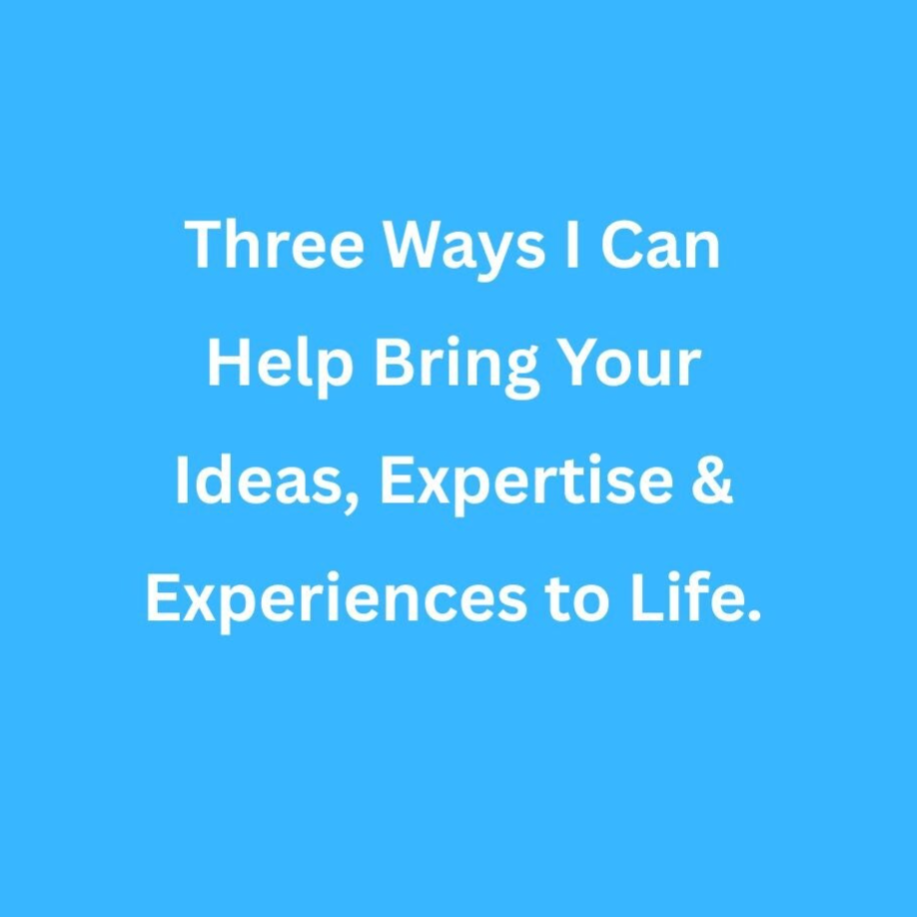 3 ways i can help you - text on plain background.