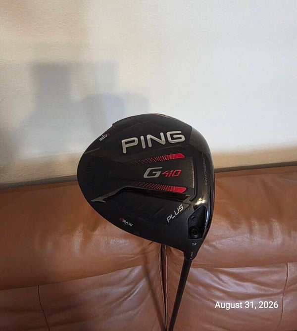 Ping G410 plus 9* adjustable driver; 55g X flex; plays 45.5"; like new condition