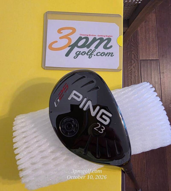 G25 23* 4 hybrid; plays 39.25"; no grip change needed