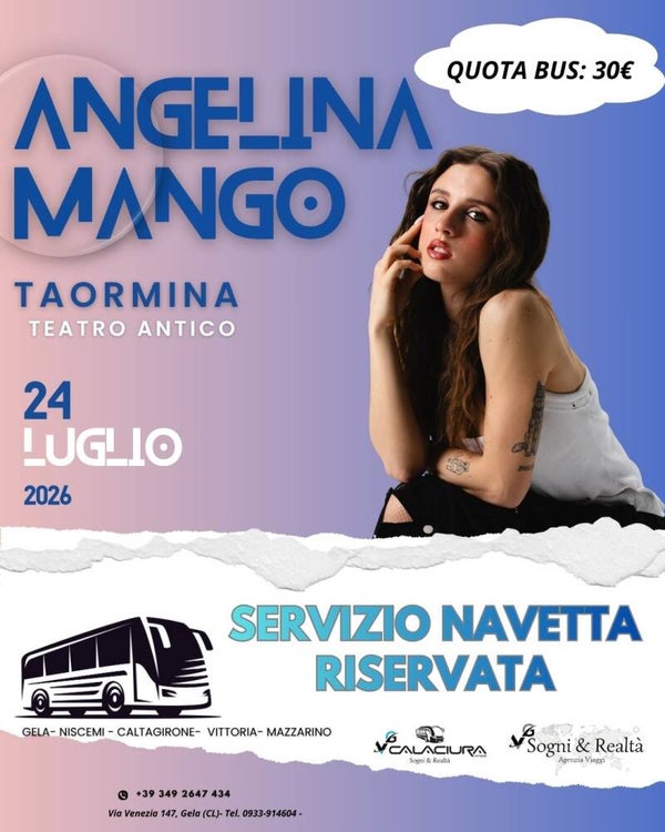 ANGELINA MANGO in concerto a TAORMINA
