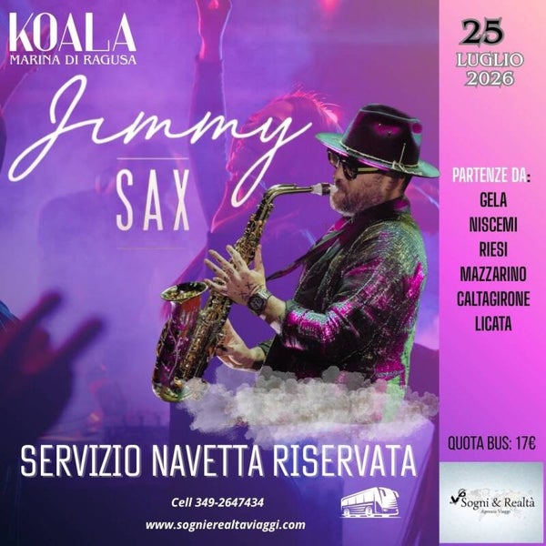 JIMMY SAX presso discoteca ARCADIA