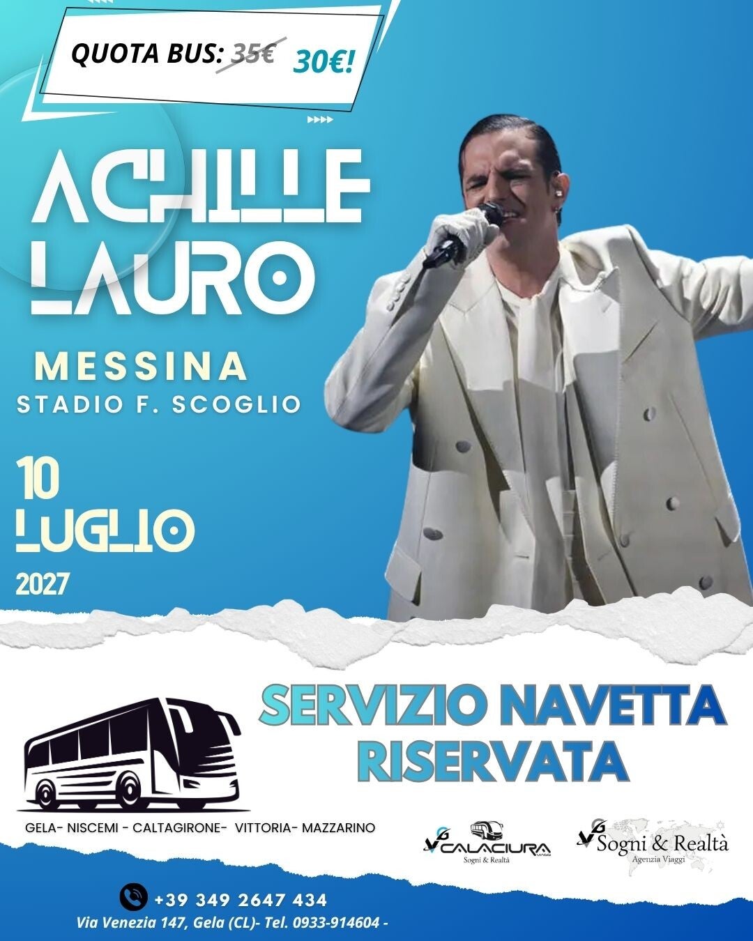 ACHILLE LAURO in concerto a Messina
