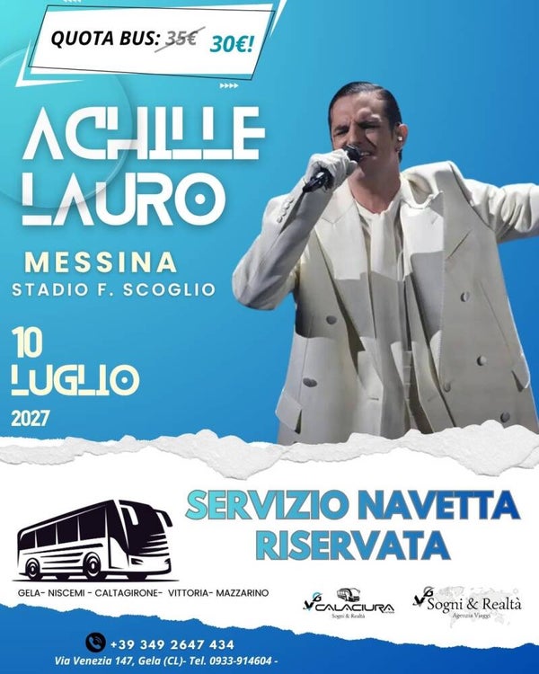 ACHILLE LAURO in concerto a Messina