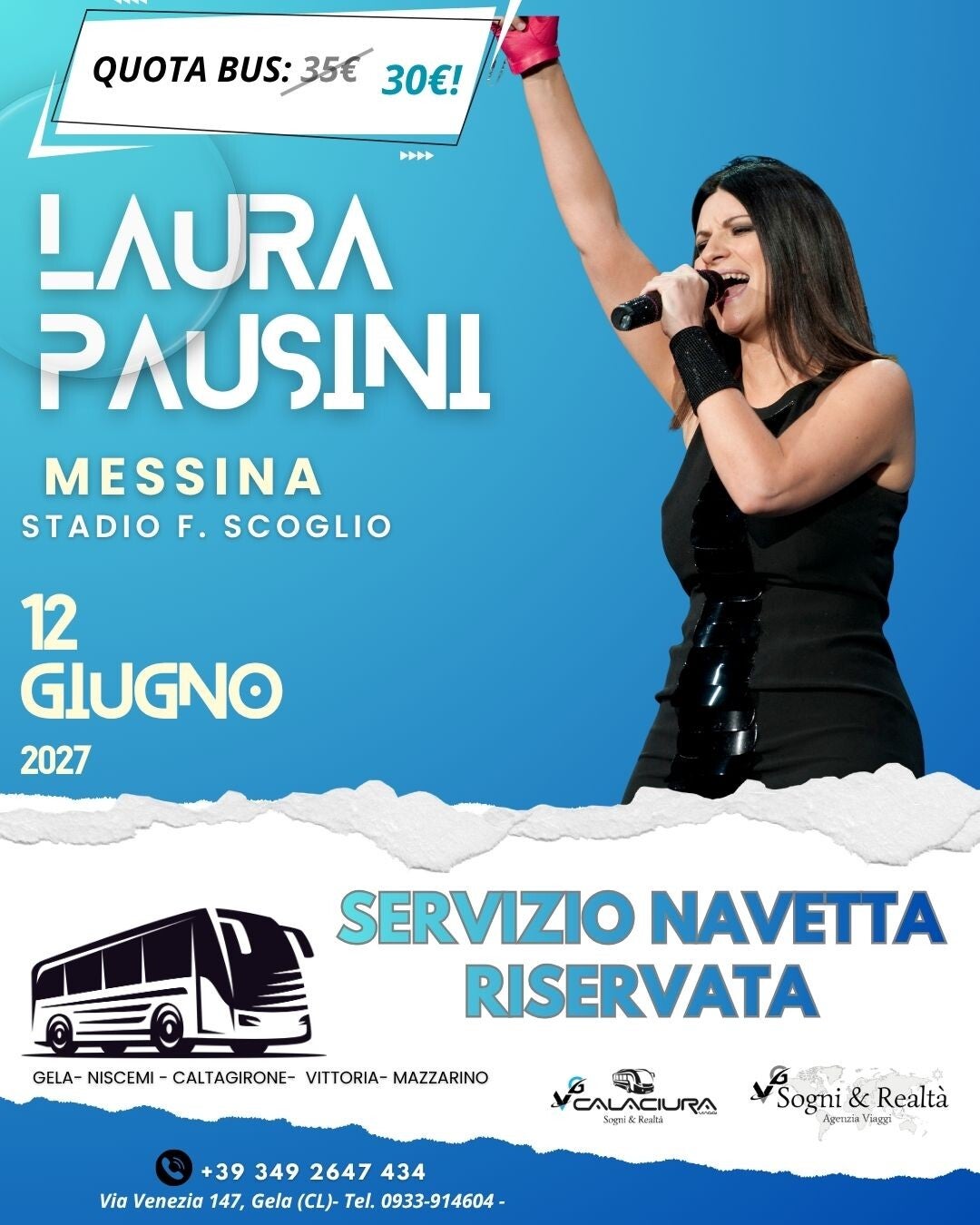 LAURA PAUSINI in concerto a Messina il 12/06/2027