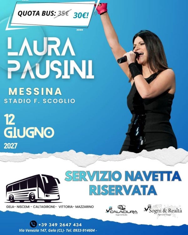 LAURA PAUSINI in concerto a Messina il 12/06/2027