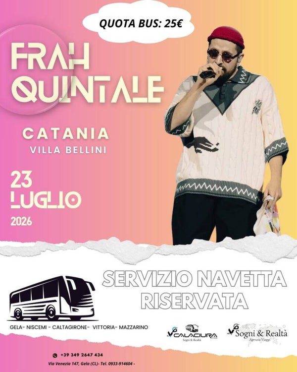 FRAH QUINTALE in concerto a CATANIA