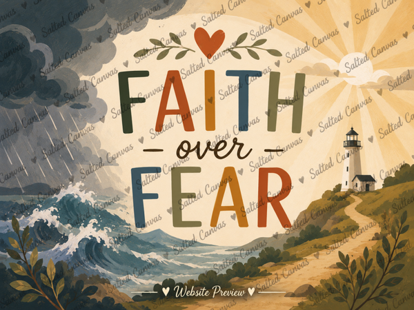 Faith Over Fear Diamond Art Kit