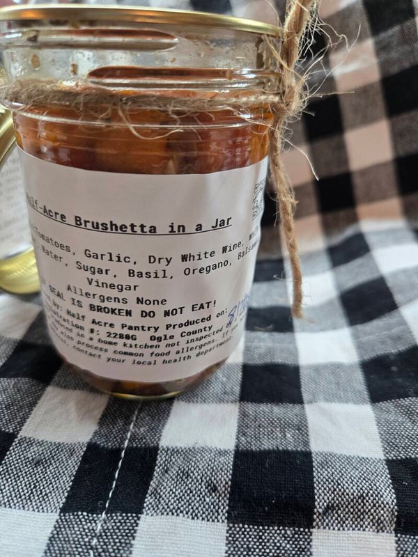 Half-Acre Bruschetta in a Jar