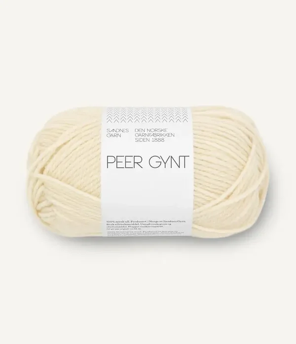 Sandnes Garn - Peer Gynt - 1012 natural - 100% Noorse wol – 50g / ±91 m DK-garen